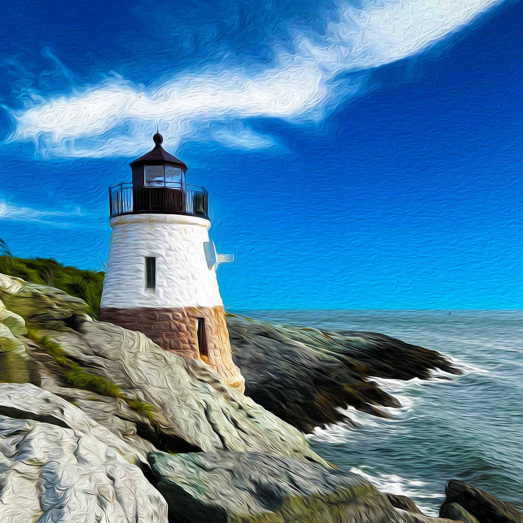 Guiding Light - Castle Hill Lighthouse, Newport – Backyards of the Sea